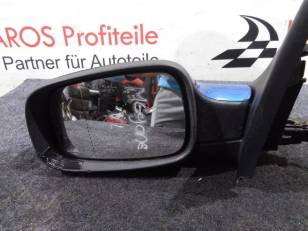 Renault Megane ll 2 Außenspiegel Spiegel Fahrerseite links blau