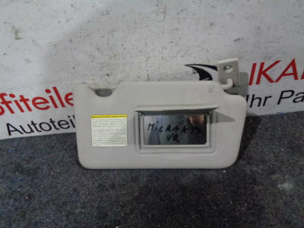 Nissan Micra K13 Sonnenblende Blende Sonnenschutz Beifahrerseite rechts