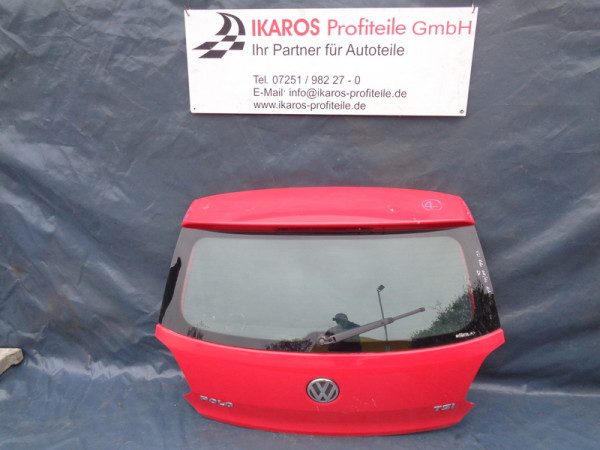 VW Polo 6R Heckklappe Kofferraumdeckel Klappe Deckel rot GH 1