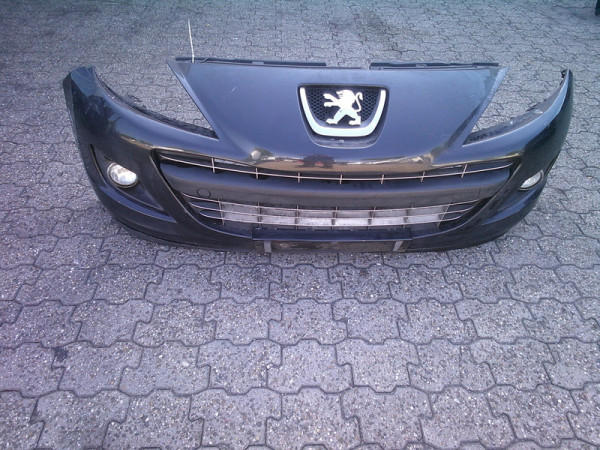 Peugeot 207 CC stoßstange vorne 9688071577 stoßfänger schwarz