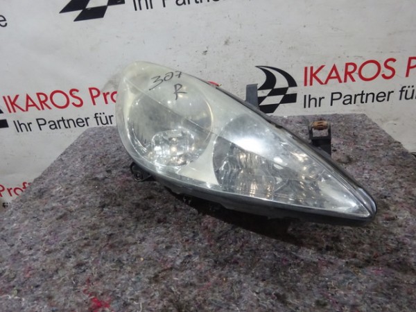  Peugeot 307 Mopf Scheinwerfer Beifahrerseite rechts 9646291780