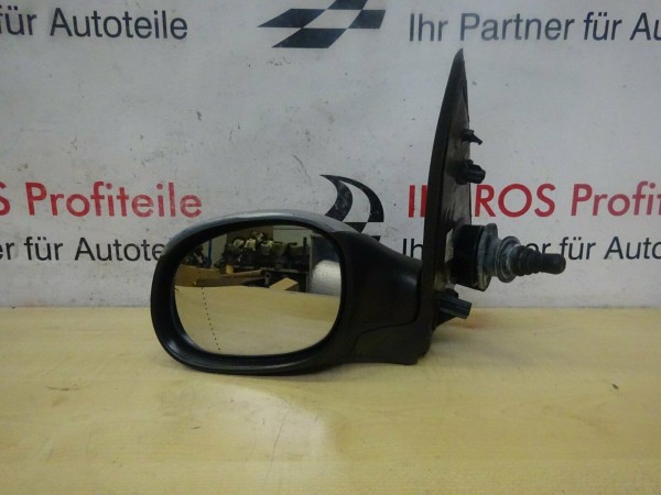 Peugeot 206 Außenspiegel links Spiegel Manuell Fahrerseite silber