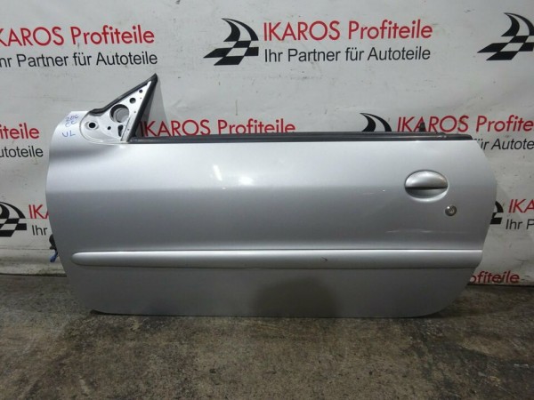 Peugeot 206 CC Cabrio Fahrertüre Türe Tür links Silber